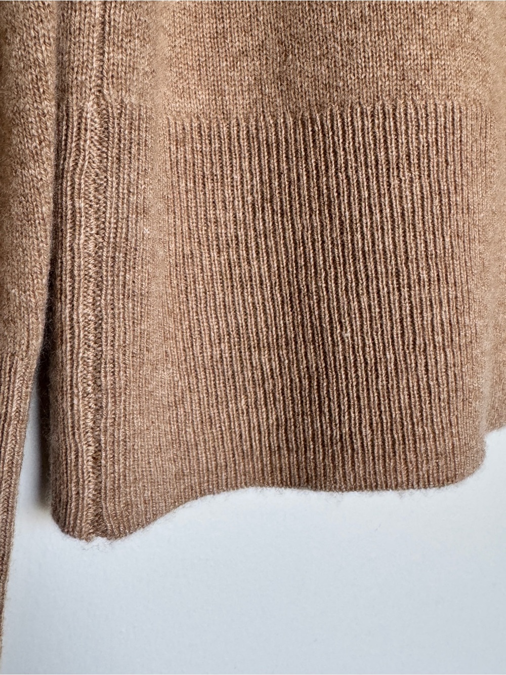 NWT J. CREW Cashmere classic-fit crewneck sweater heather camel M *NOTE* BA400 - Picture 6 of 16